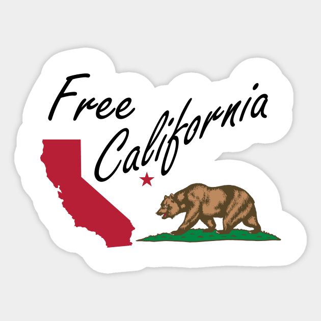 Free California CalExit Sticker by juyodesign